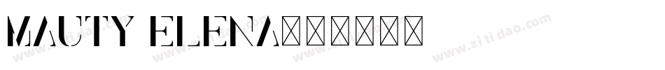 Mauty Elena字体转换